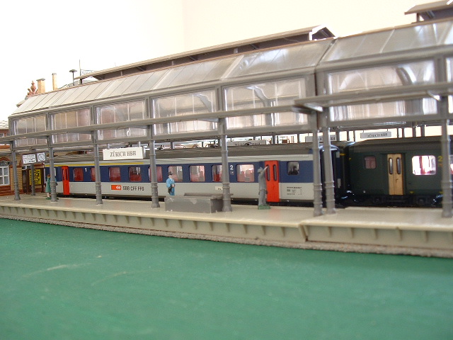 Waiting for train at Zurich HB