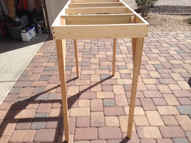straight module end view